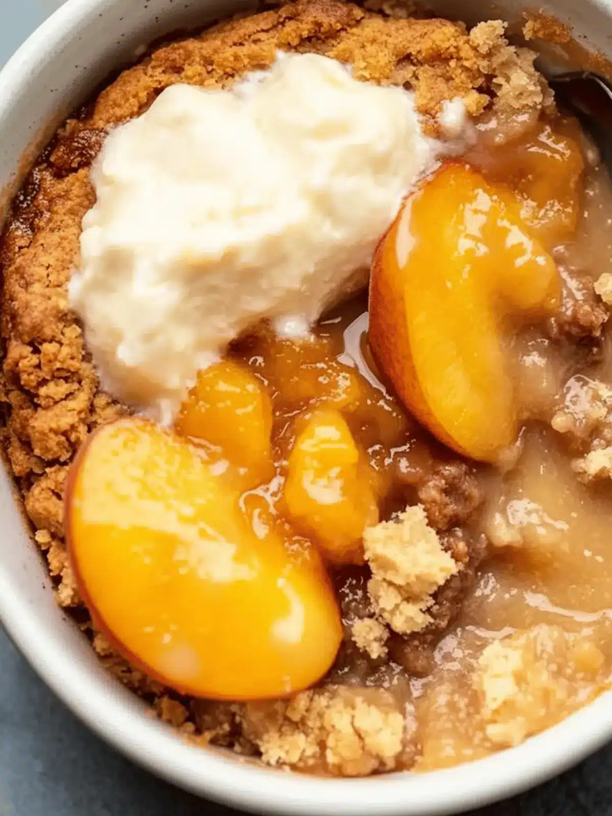 The Easiest Southern Peach Cobbler with Pie Crust Magic 3 The Easiest Southern Peach Cobbler (With a Texture Similar to Pie Crust Cobbler)