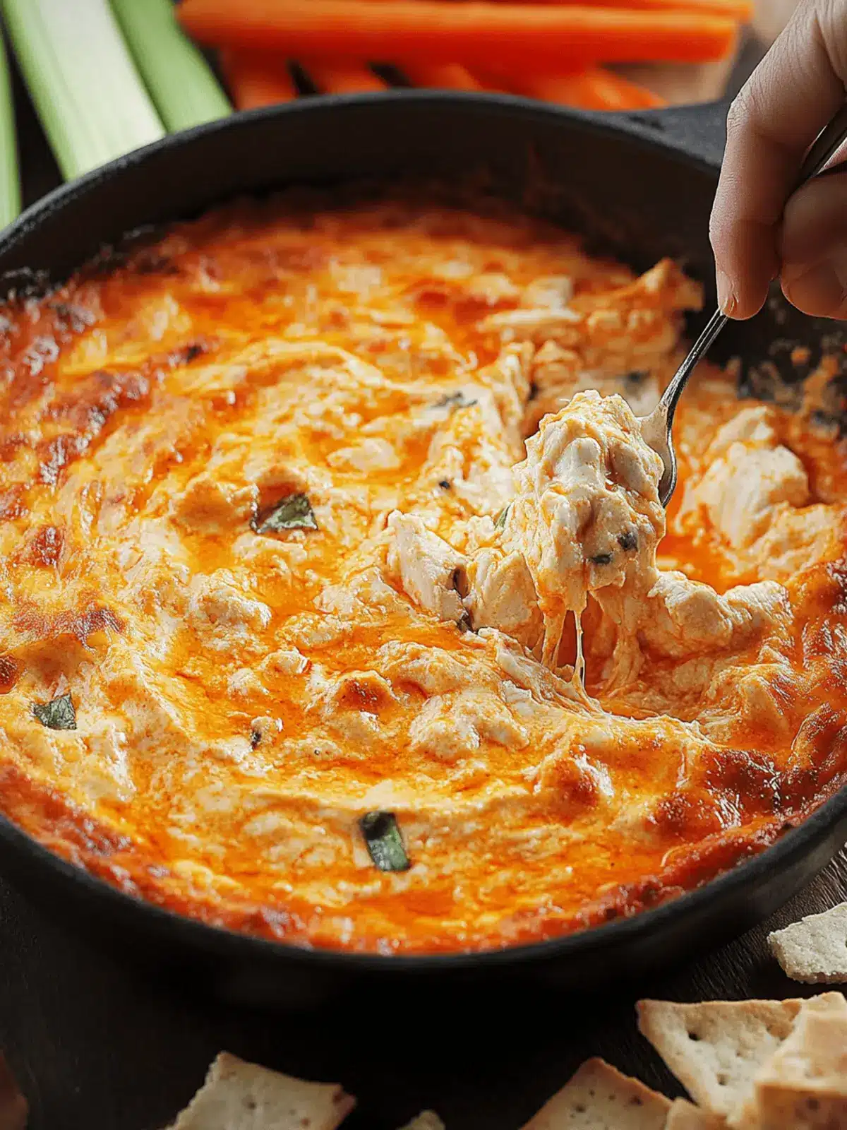 Smoked Buffalo Chicken Dip: Your Ultimate Comfort Party Snack 4 Smoked Buffalo Chicken Dip