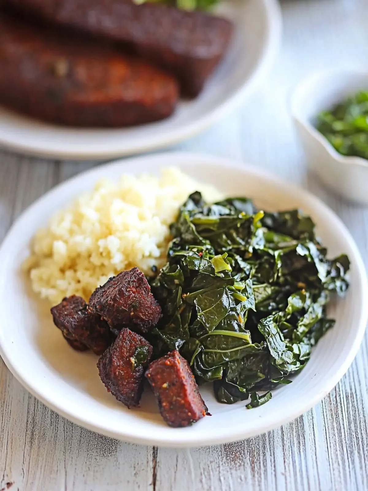 Easy collard greens   tender & garlicky