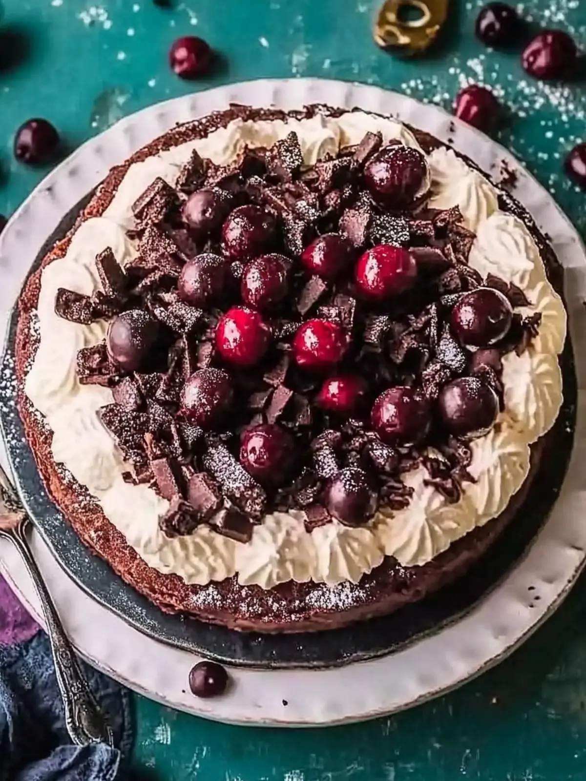 Decadent Black Forest Gateau with Dark Chocolate & Cherries 3 Black forest gateau
