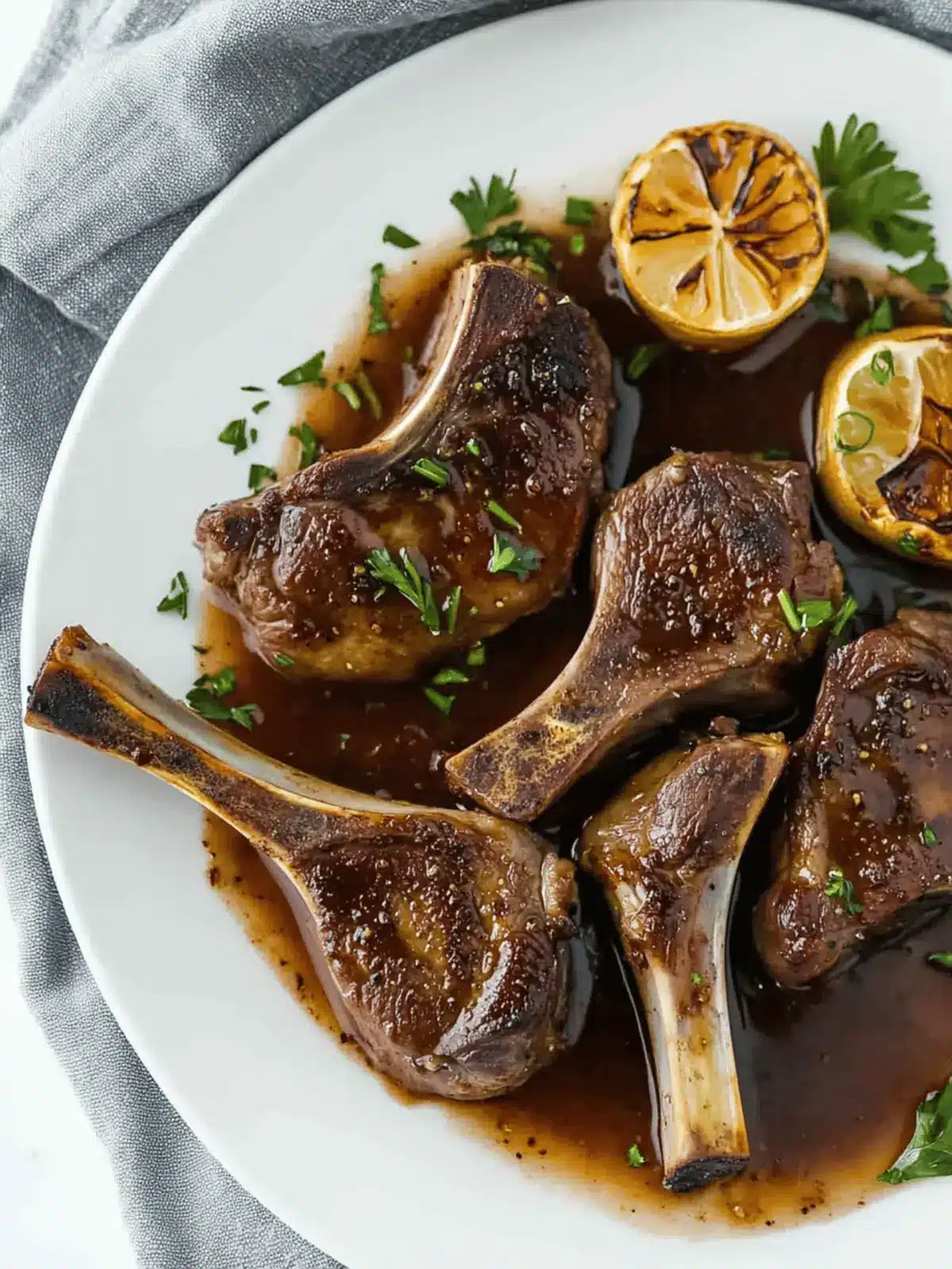 Savory Lamb Chops Recipe with Sweet Brown Sugar Glaze 4 Lamb Chops Recipe