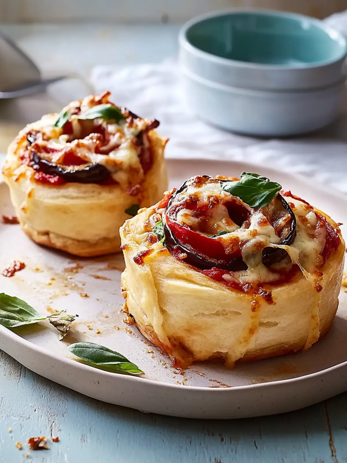 Irresistible Roasted Capsicum And Eggplant Pizza Scrolls Made Easy 2 Roasted Capsicum And Eggplant Pizza Scrolls