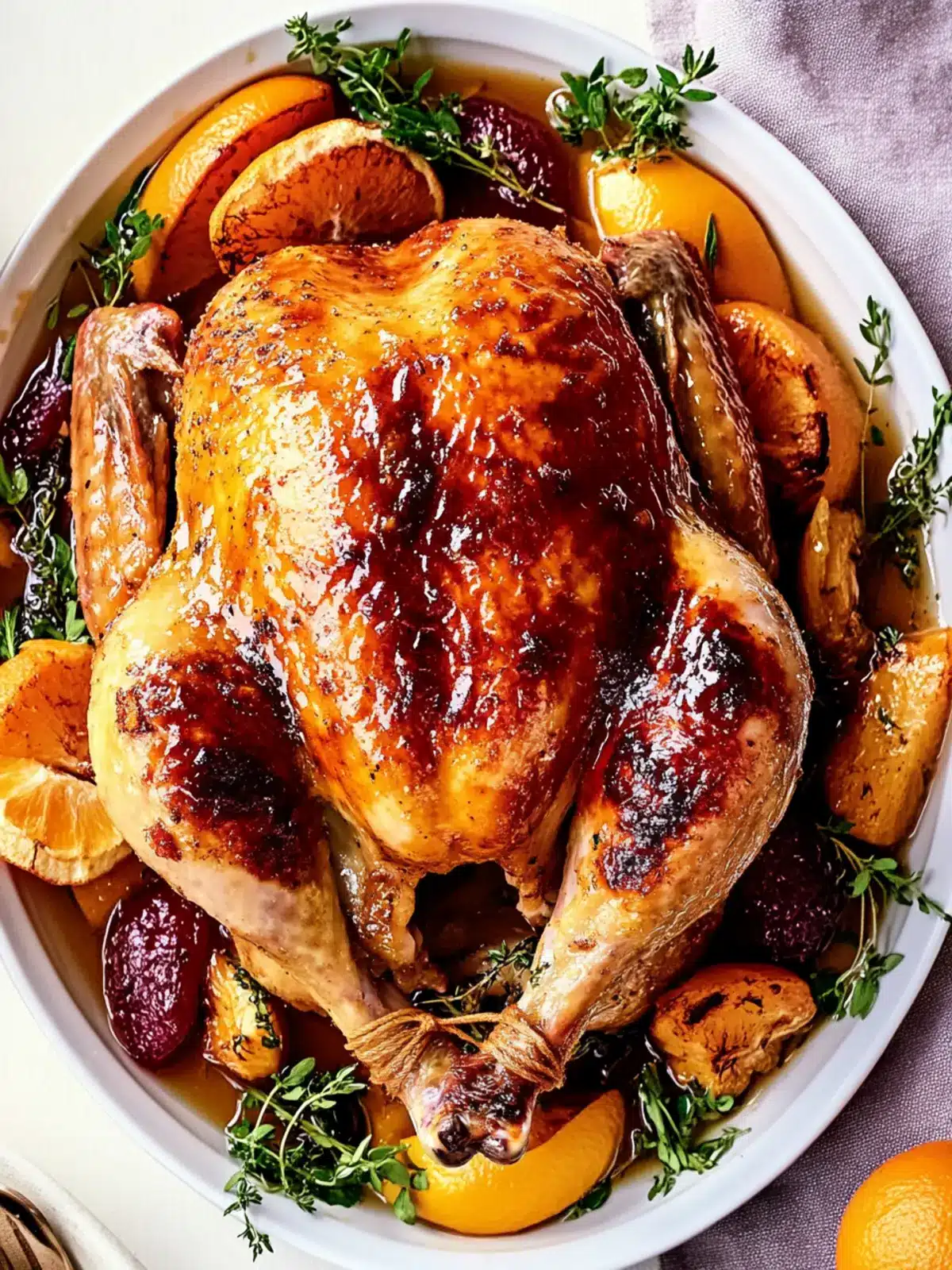 Apricot, Orange and Butter Glazed Chicken