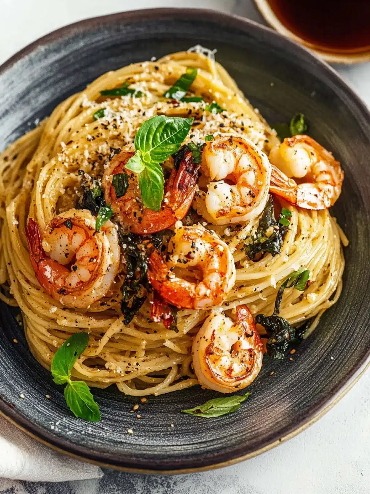 Nori Sesame Prawn Pasta
