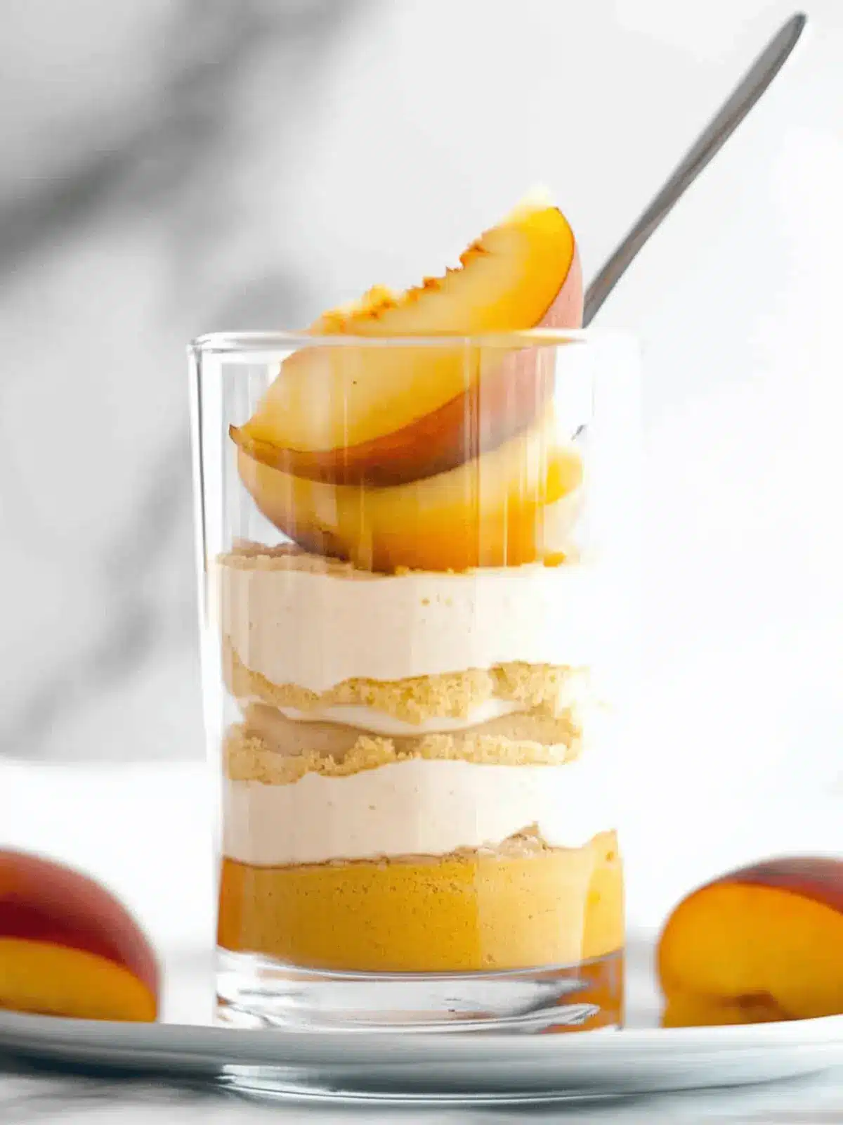 Peach Mousse Trifle For Two