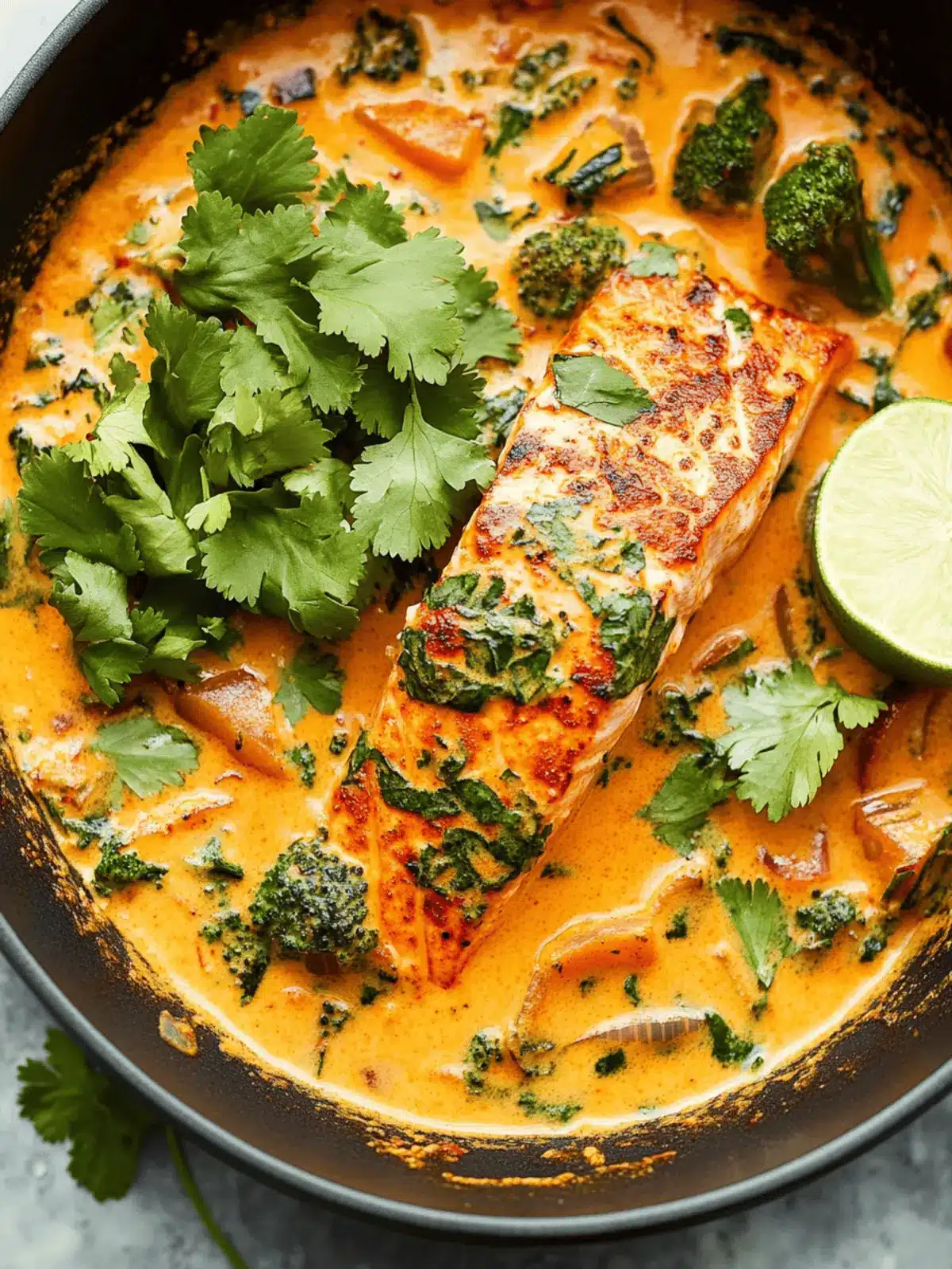 Savory Salmon Coconut Curry: Quick Thai-Inspired Delight 2 Salmon Coconut Curry (Thai Inspired)