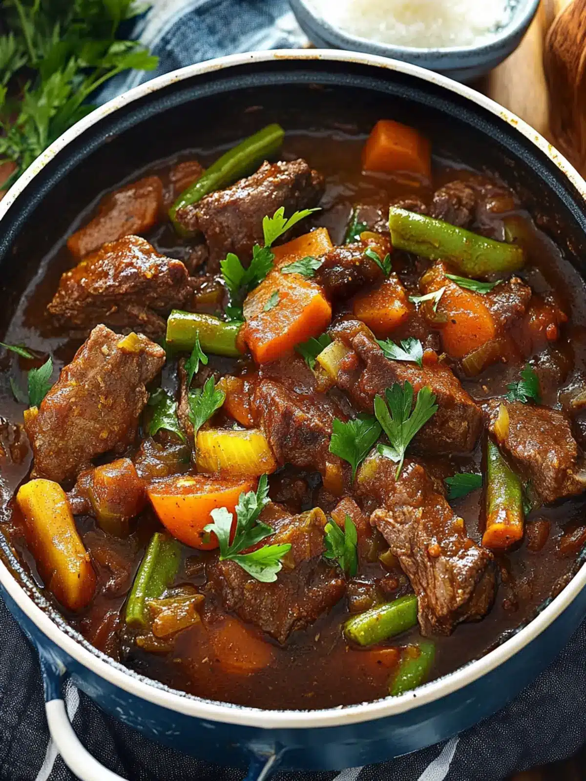 Slow Cooker Beef Stew With Fruit Chutney