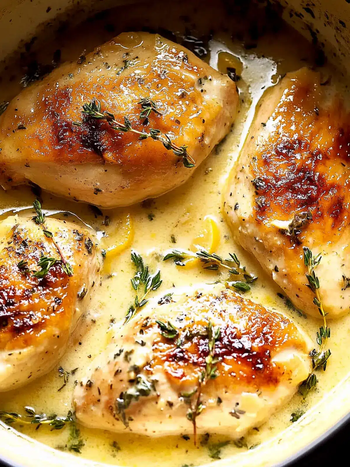 Slow-Cooker Creamy Lemon Herb Chicken