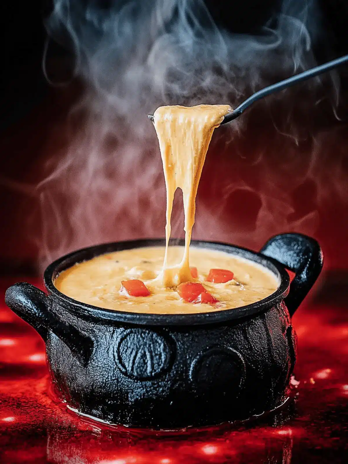 Creamy Cauldron Queso Dip for Spooky Parties and Gatherings 2 Creamy Cauldron Queso Dip