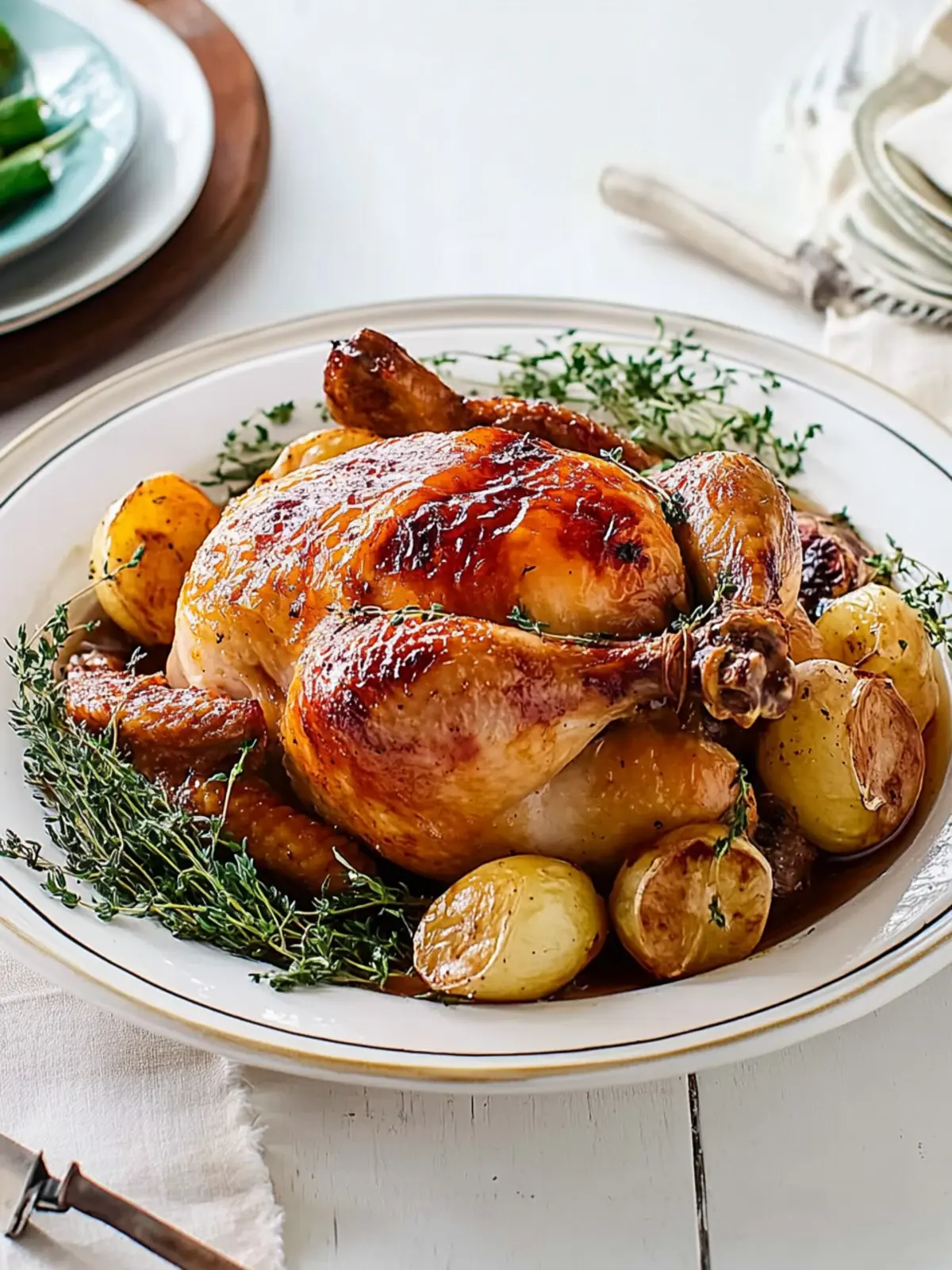Maple Glazed Roast Chicken
