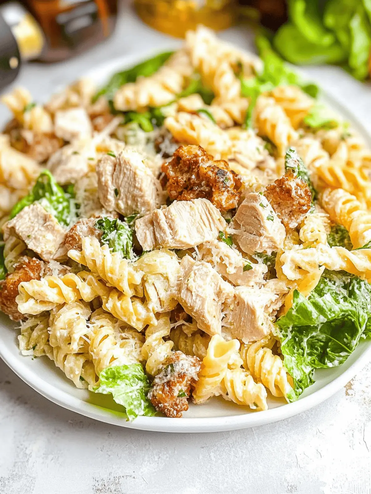 Chicken Caesar Pasta Salad: Quick, Fresh, and Flavor-Packed! 3 Chicken Caesar Pasta Salad