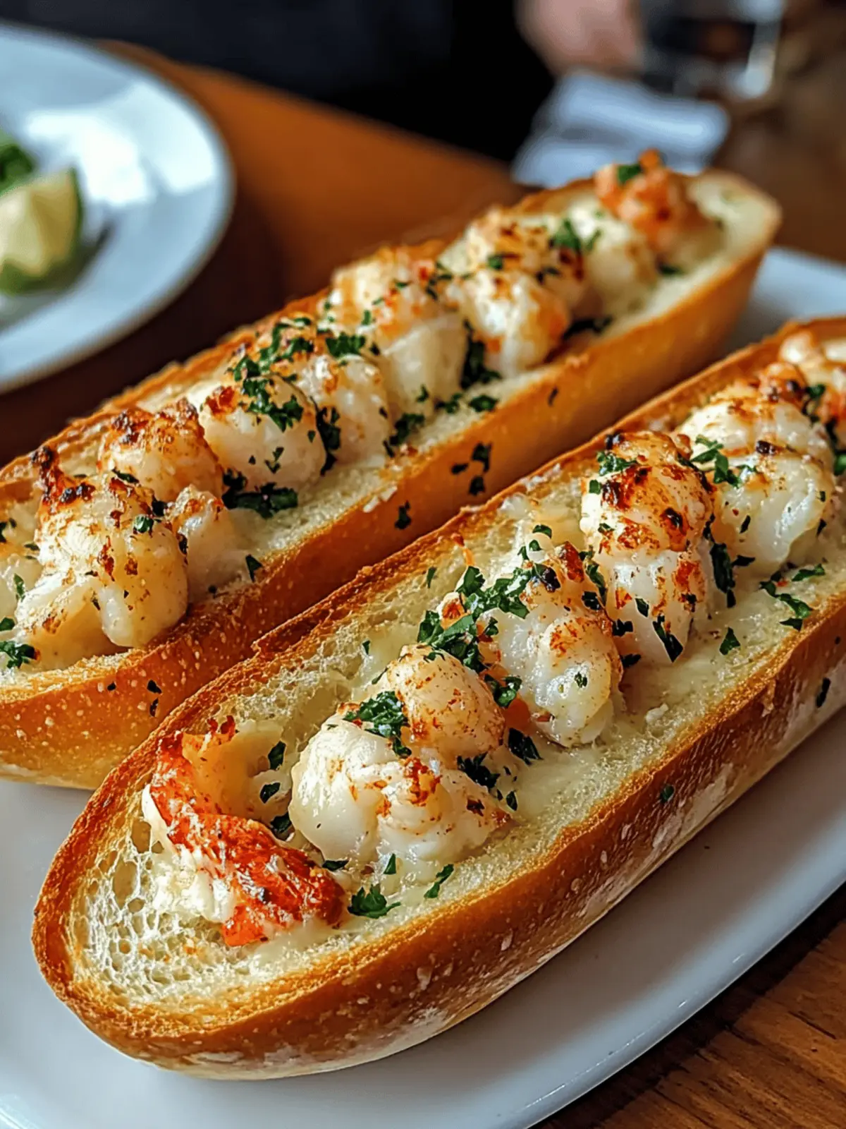Lobster-Stuffed Garlic Bread Boats: Your New Favorite Appetizer 4 Lobster-Stuffed Garlic Bread Boats