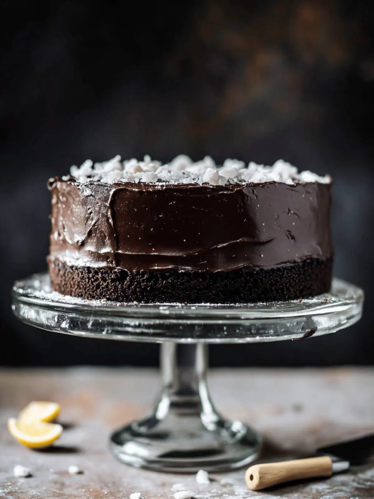 Salted Dark Chocolate Stout Cake