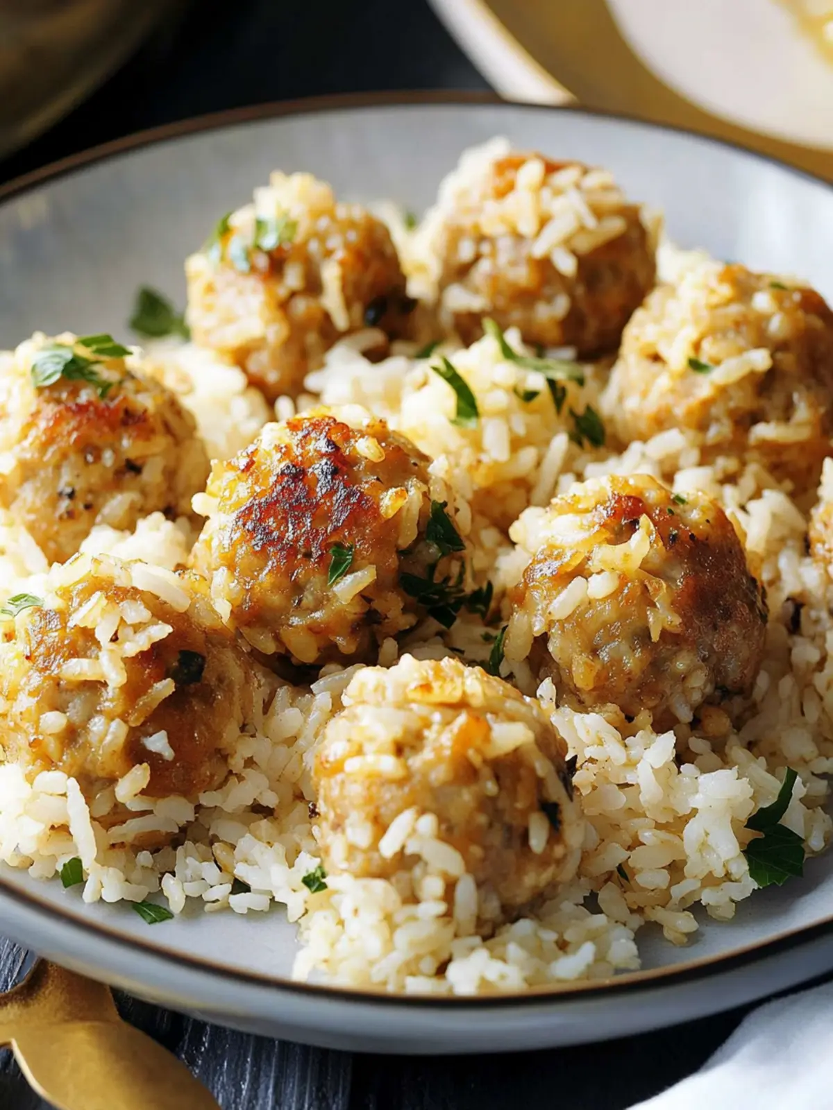 Pork & Rice Meatballs