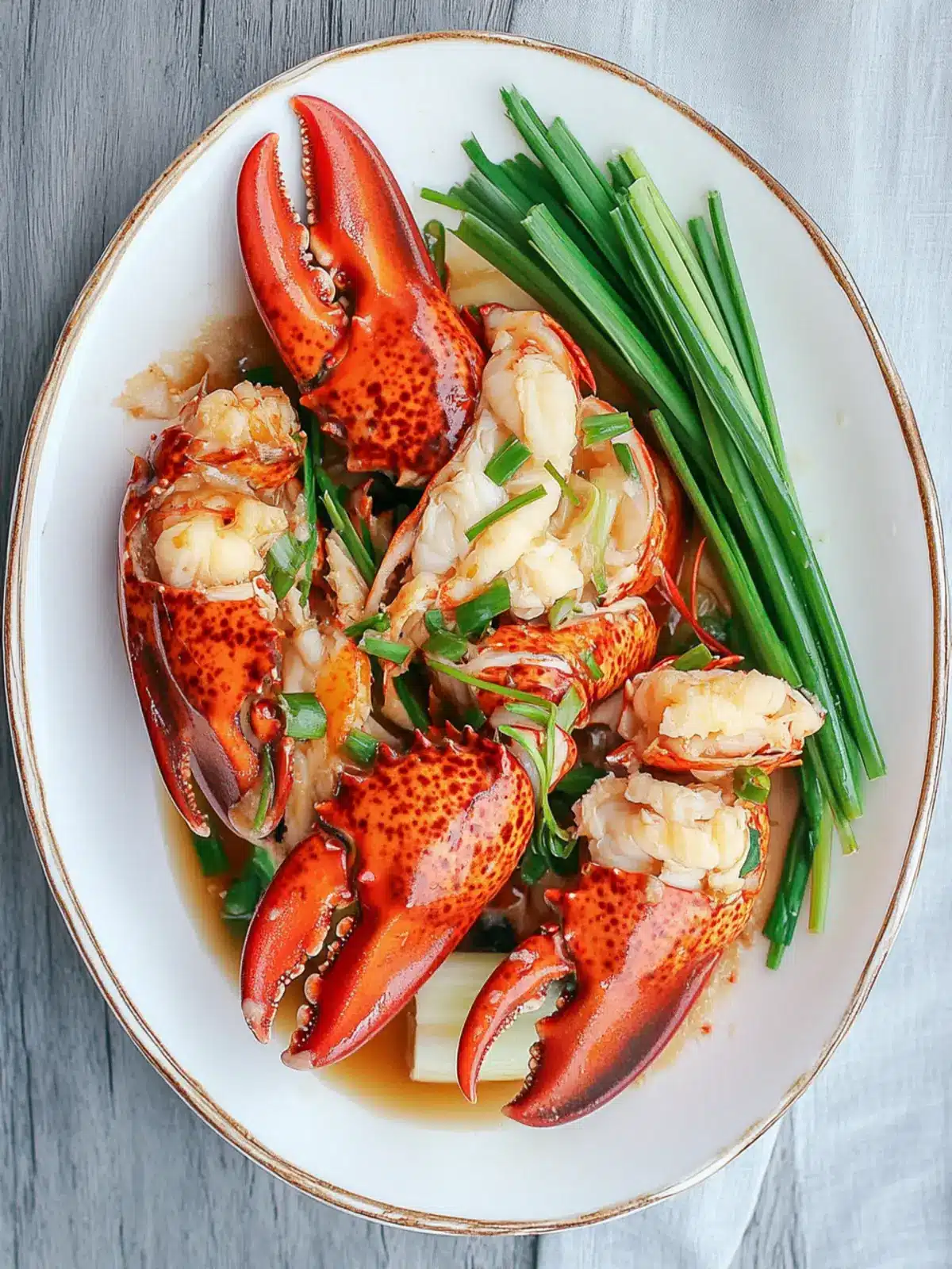 Ginger Scallion Lobster Cantonese