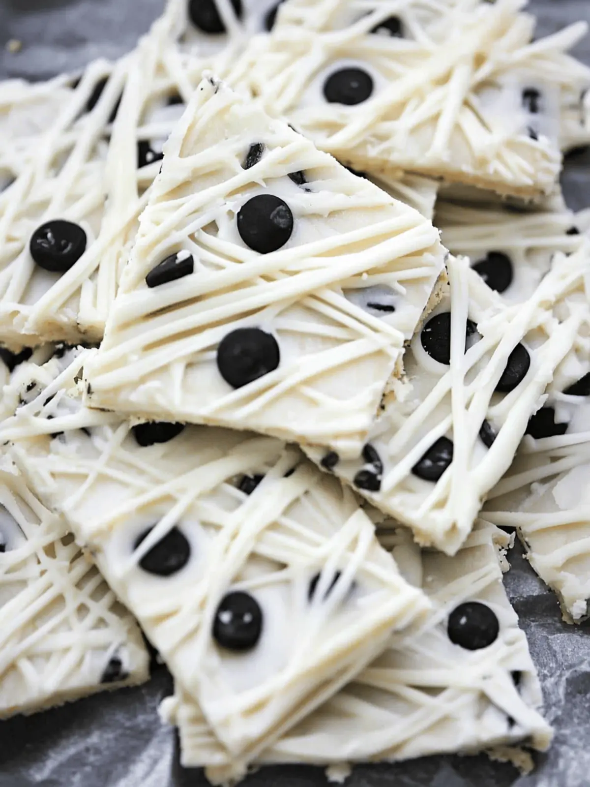 Spooktacular No Bake Halloween Mummy Bark You ll Love 4 No Bake Halloween Mummy Bark