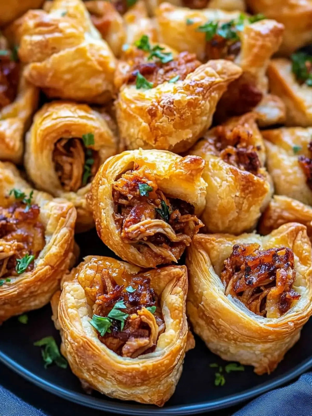 Flavor-Packed Pulled Pork Pastry Puffs Ready in 25 Minutes 3 Pulled Pork Pastry Puffs