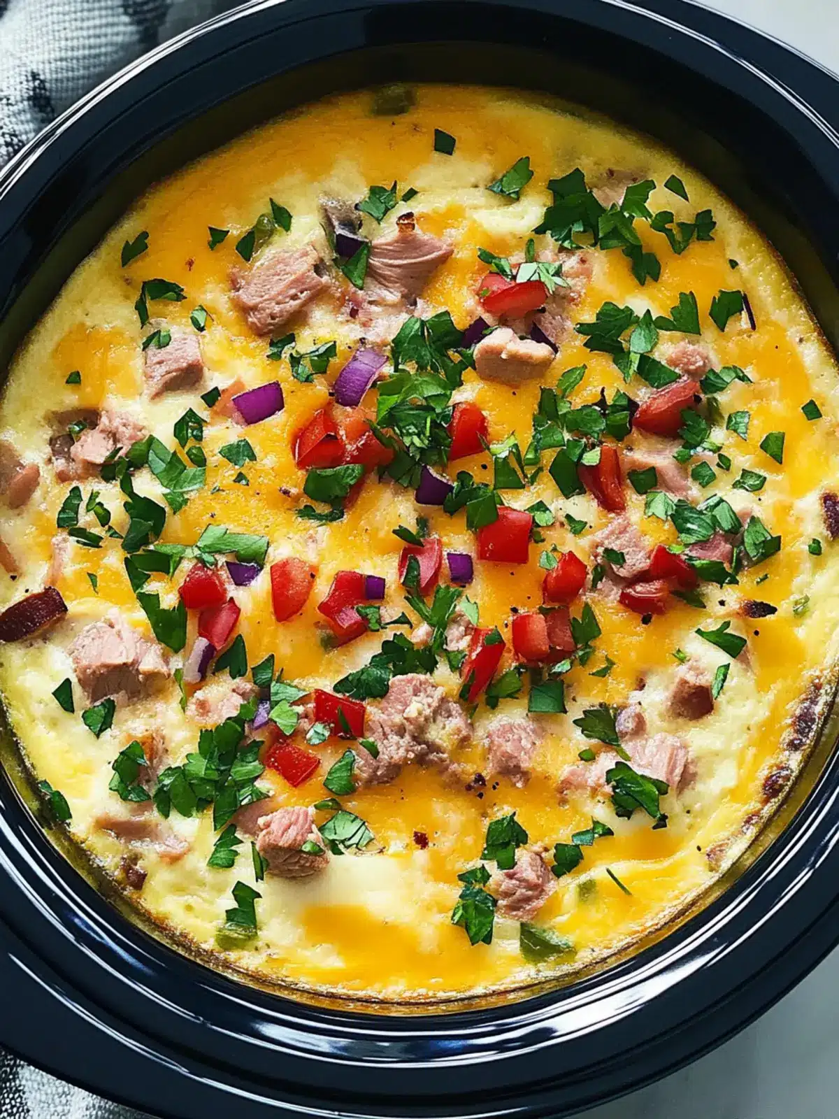 Savory Overnight Crock-Pot Breakfast Casserole for Lazy Mornings 2 Overnight Crock-Pot Breakfast Casserole