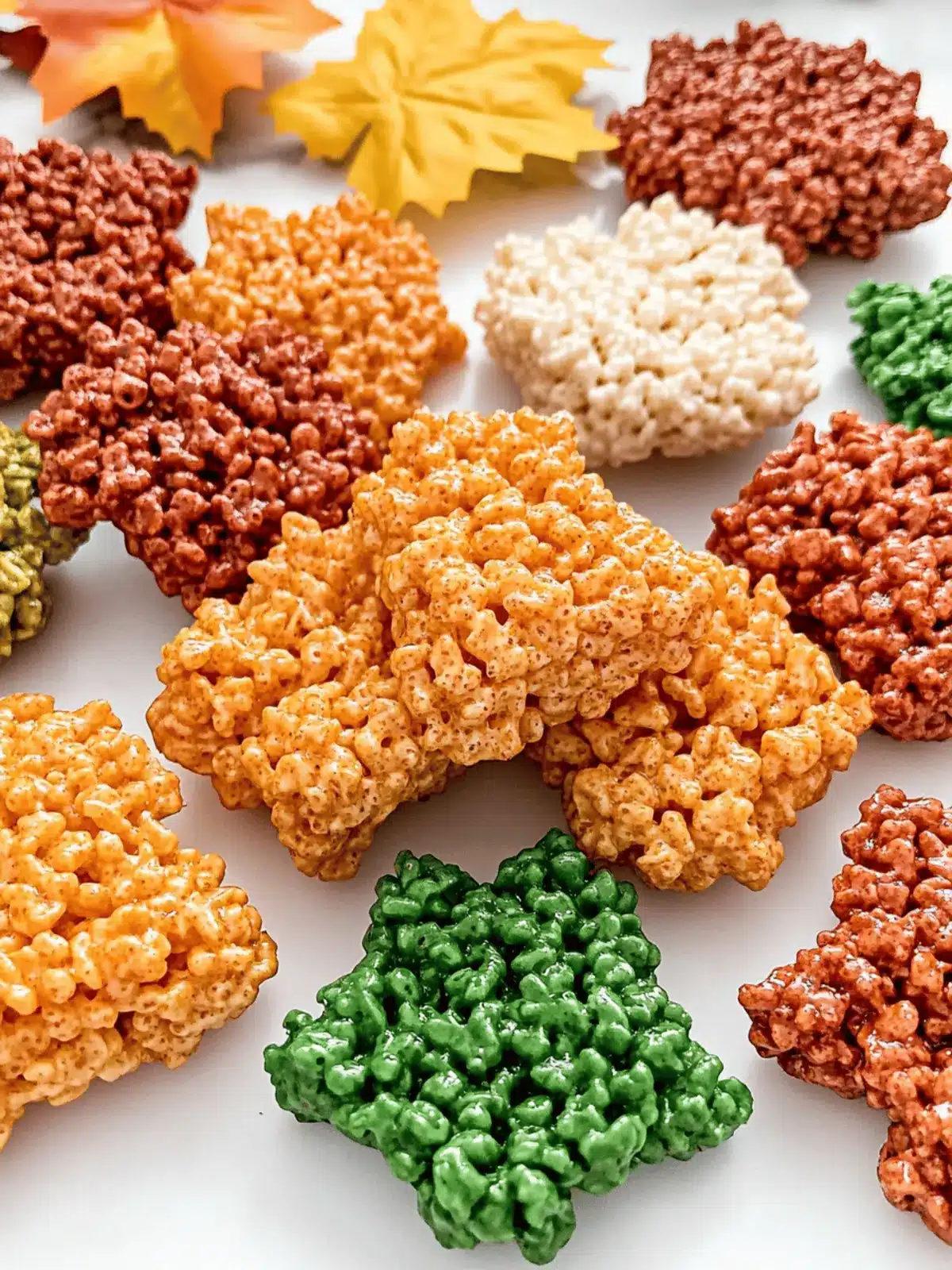 Delicious Fall Leaves Rice Krispie Treats for Thanksgiving Fun 3 Fall Leaves Rice Krispie Treats