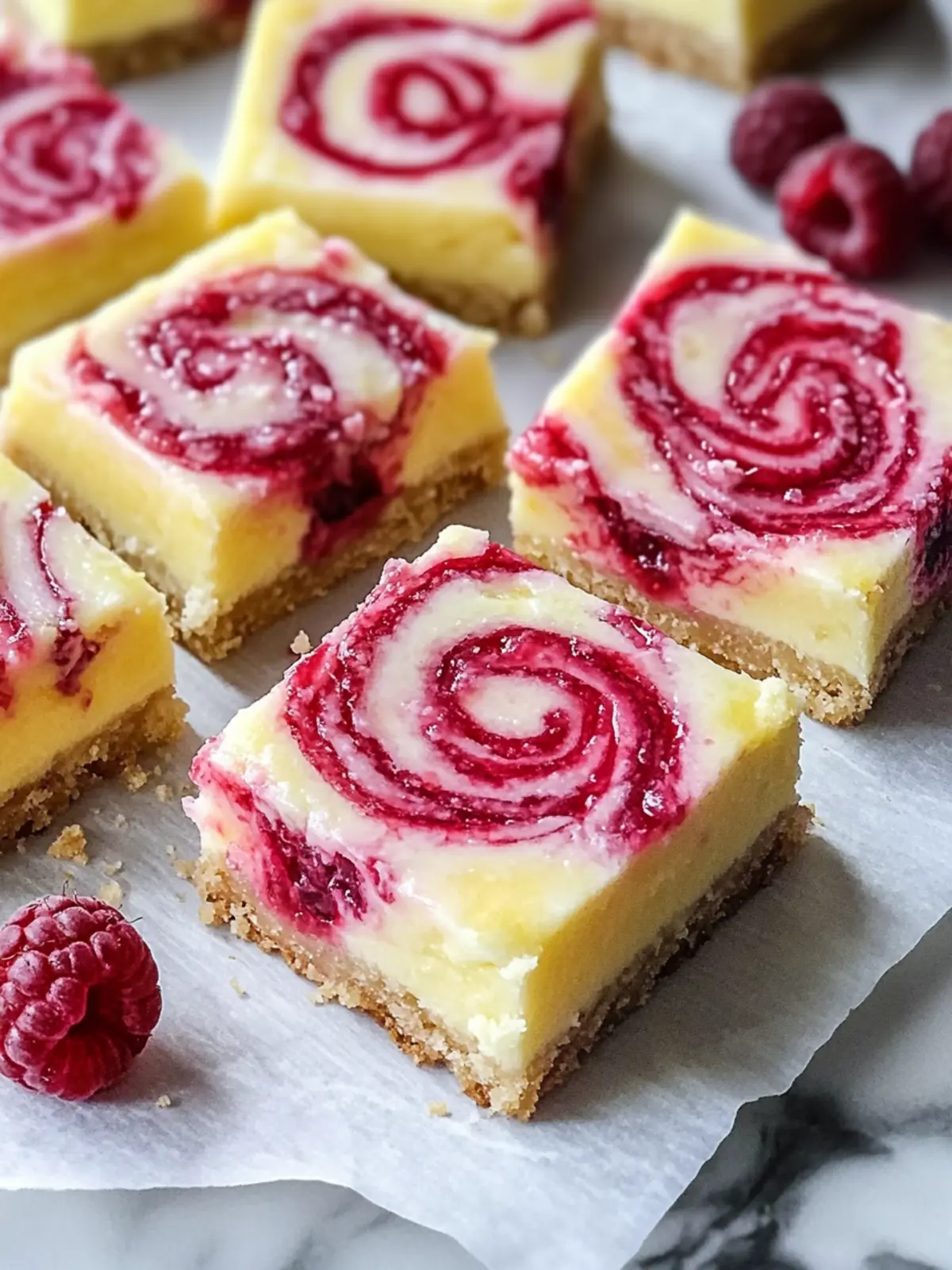 Lemon Raspberry Swirl Bars