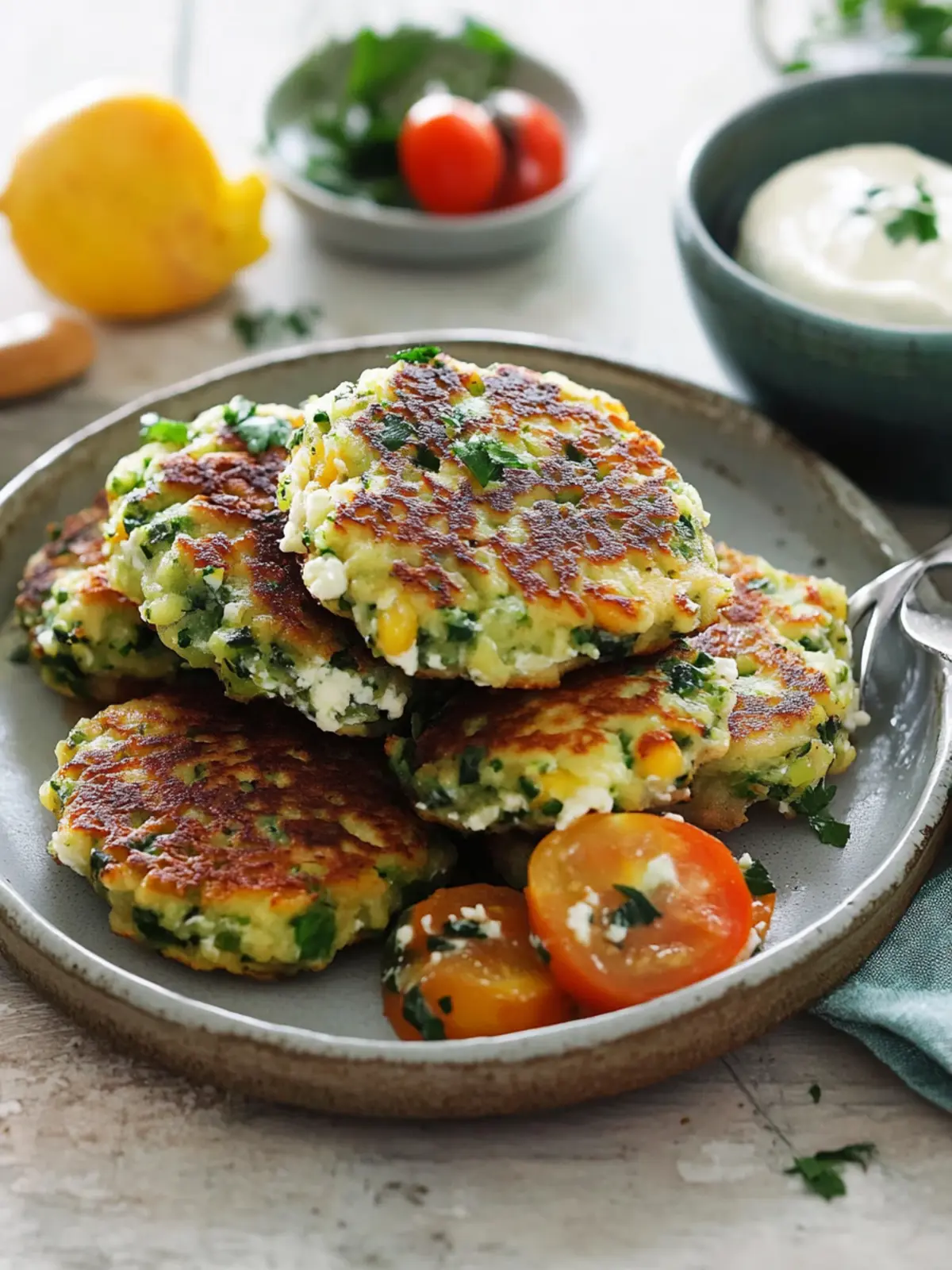 Ricotta And Green Veg Fritters