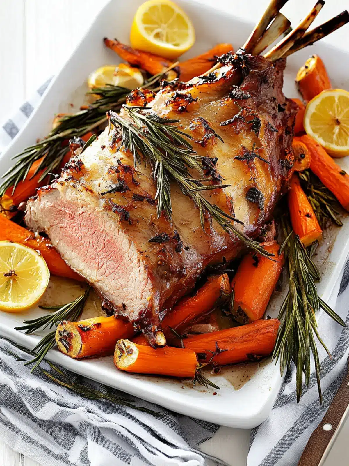Rosemary Garlic And Lemon Roast Lamb