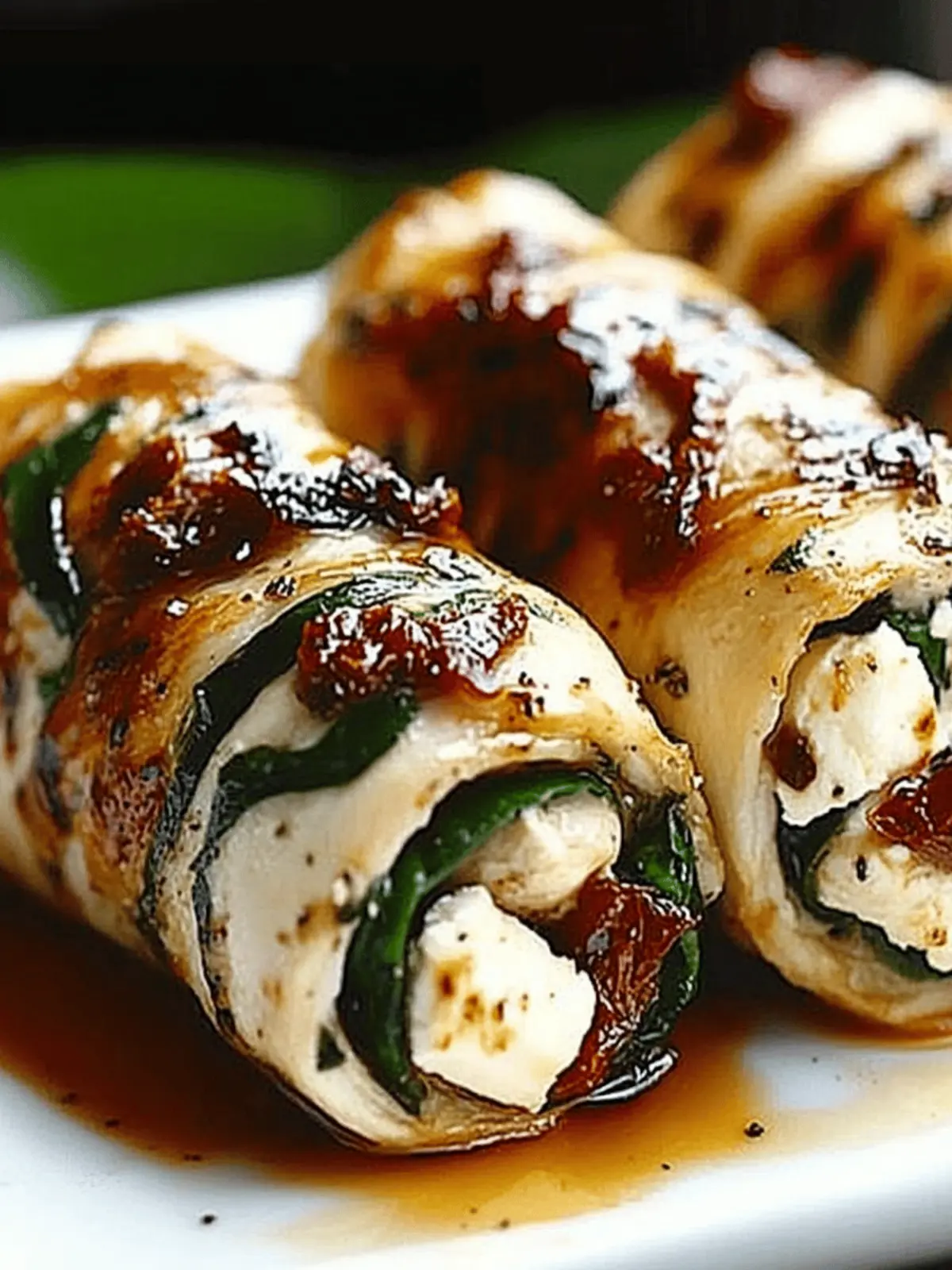 Rolled Up Chicken with Feta, Spinach, and Sun-Dried Tomatoes Delight 3 Rolled Up Chicken with Feta, Spinach, and Sun-Dried Tomatoes