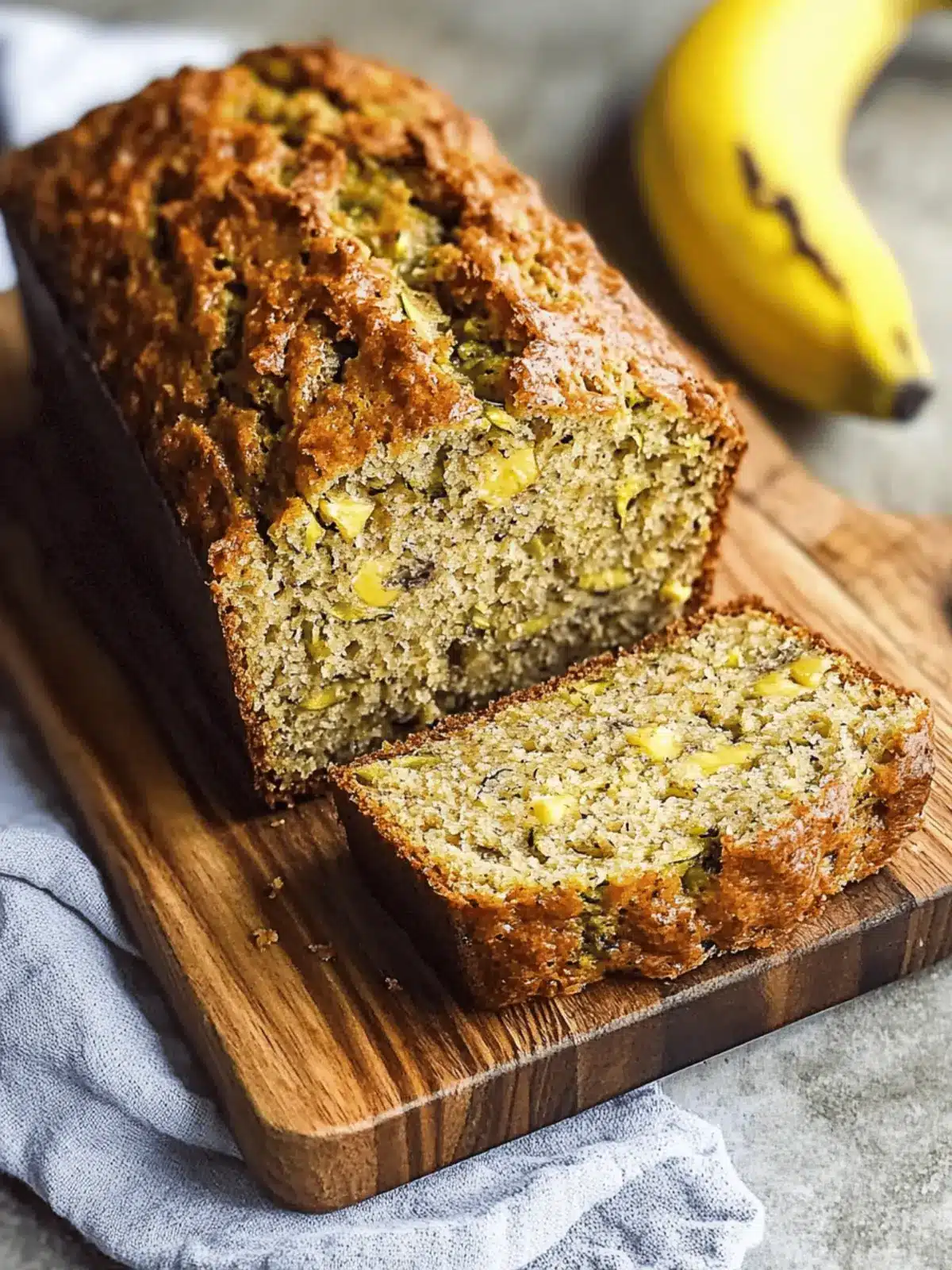 Moist Zucchini Banana Bread Recipe