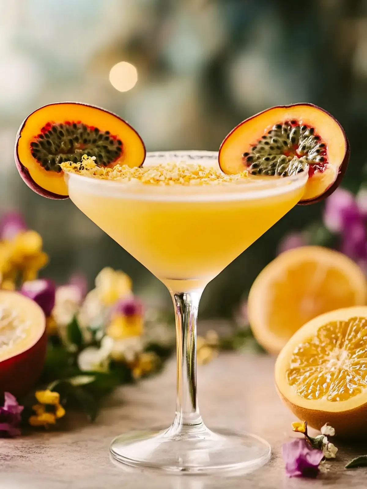 Passionfruit and Elderflower Martini: Your Dreamy Cocktail Escape 2 Passionfruit And Elderflower Martini