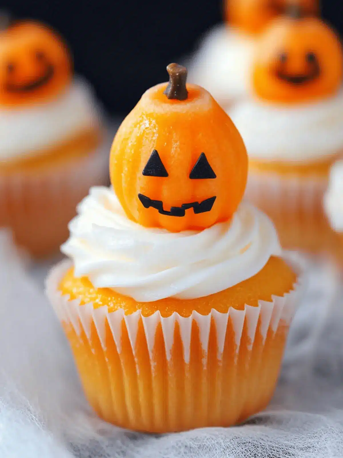 Creamsicle-flavored Mini Orange Halloween Cupcakes Delight! 2 Creamsicle-flavored Mini Orange Halloween Cupcakes