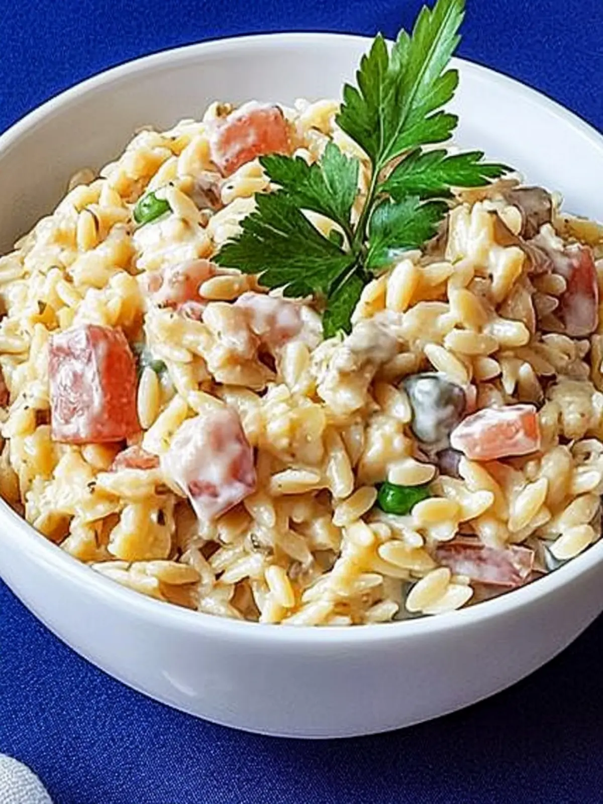 Easy orzo pasta salad