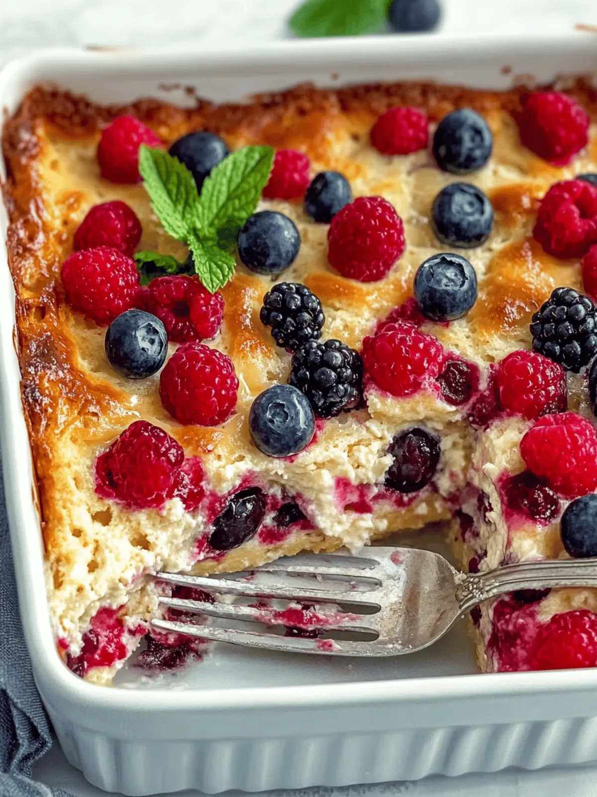 High Protein Triple Berry Bake   Your New Healthy Breakfast Bliss