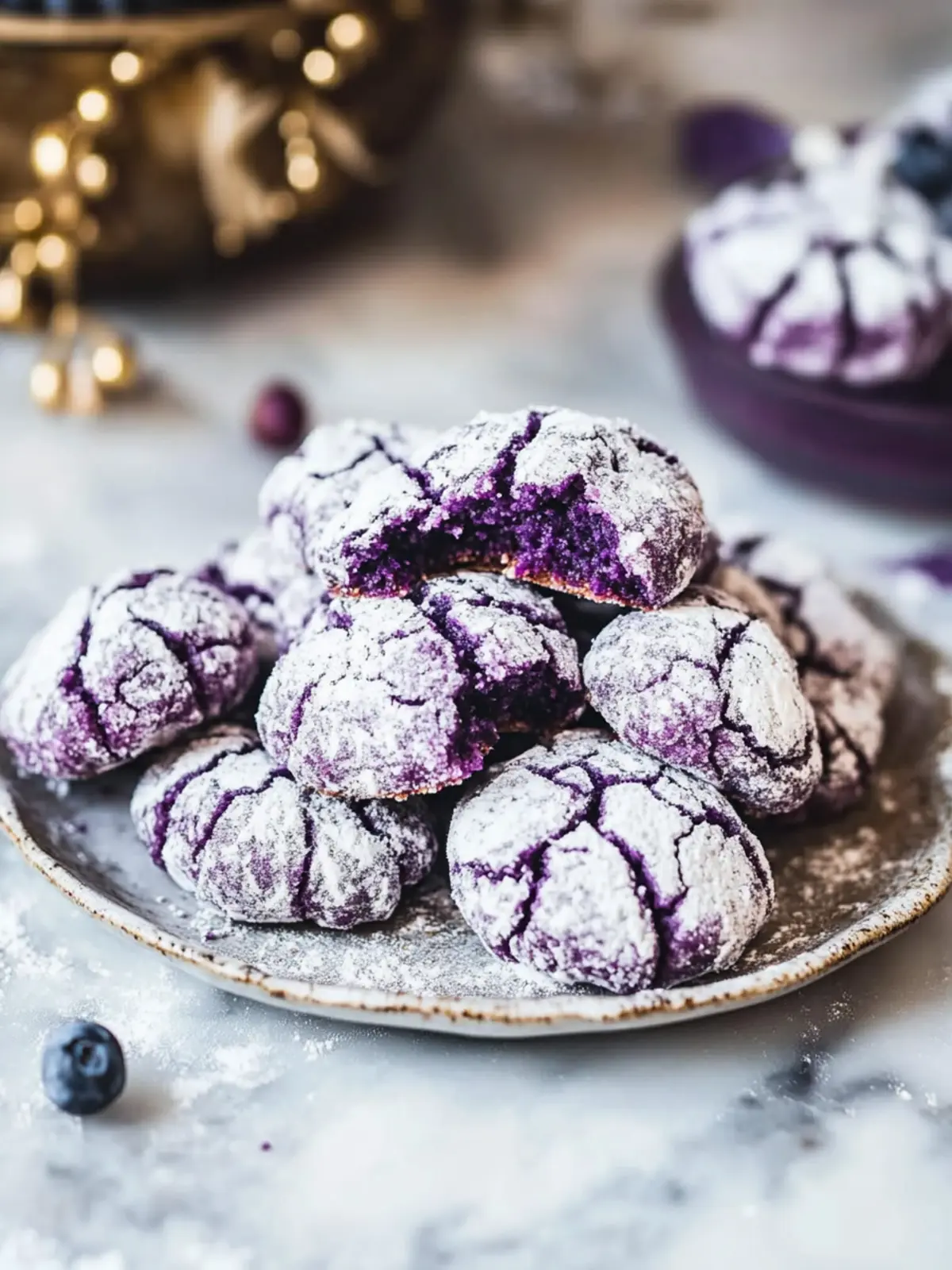 Ube Crinkle Cookies for a Colorful and Chewy Delight 4 Ube Crinkle Cookies