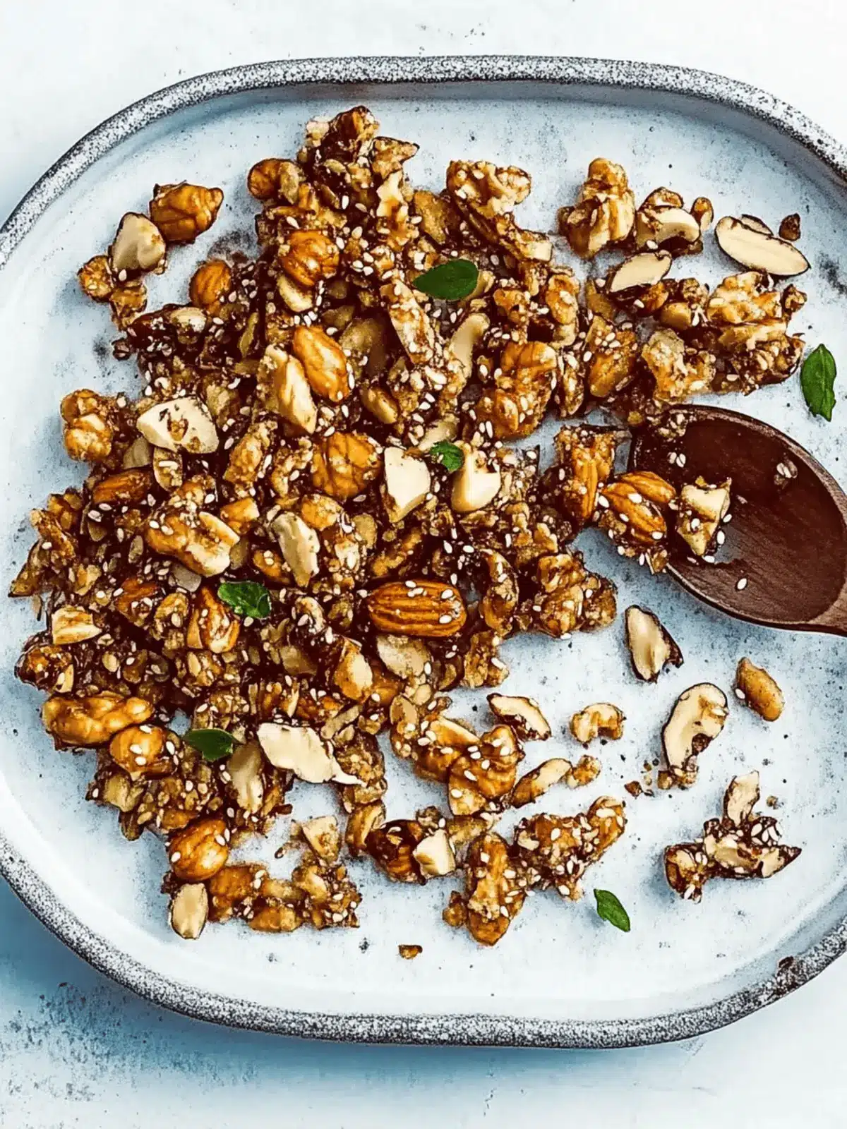 Sticky miso nuts and seeds