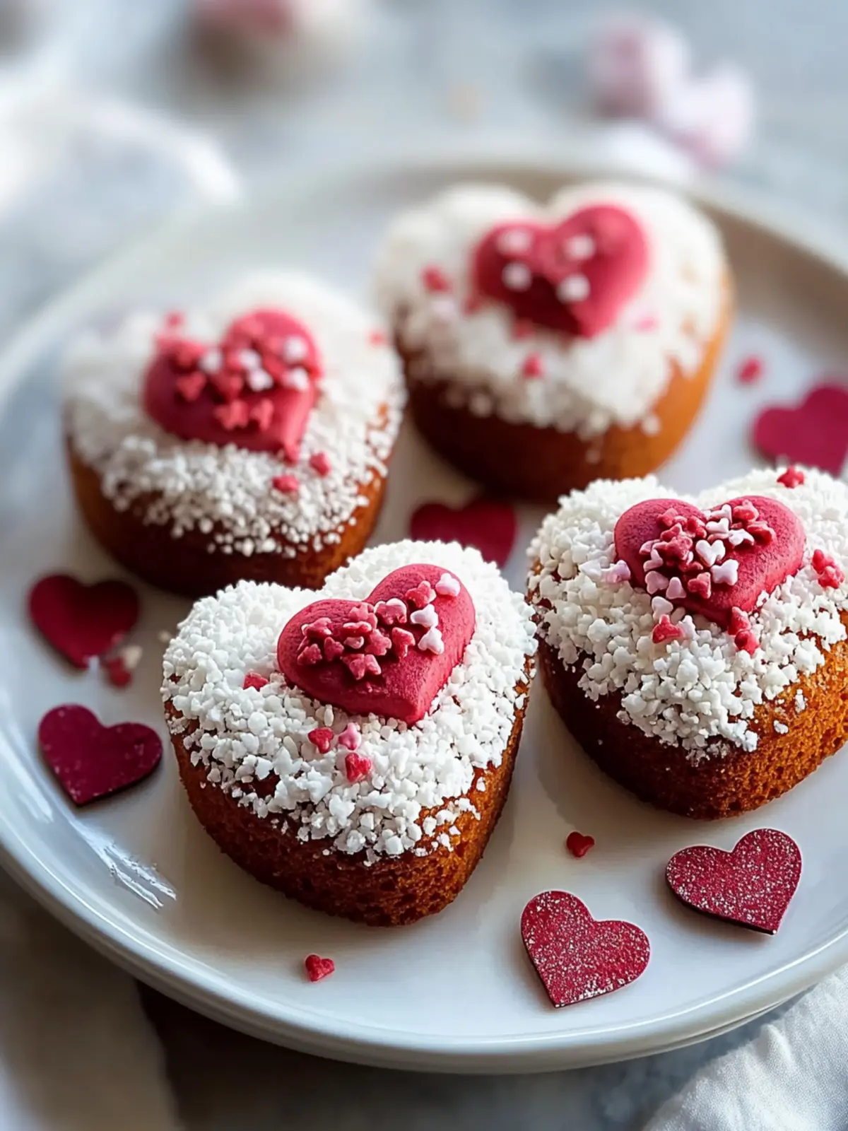Valentines Mini Heart Cakes Recipe For Sweet Romance