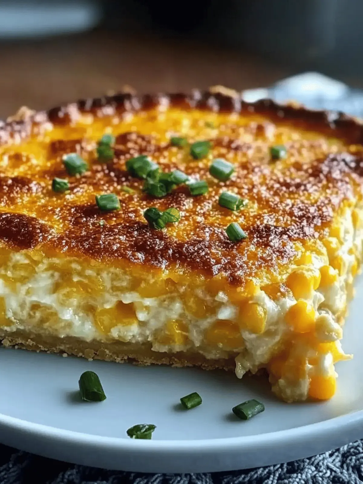 Cheddar Sweet Corn Pie