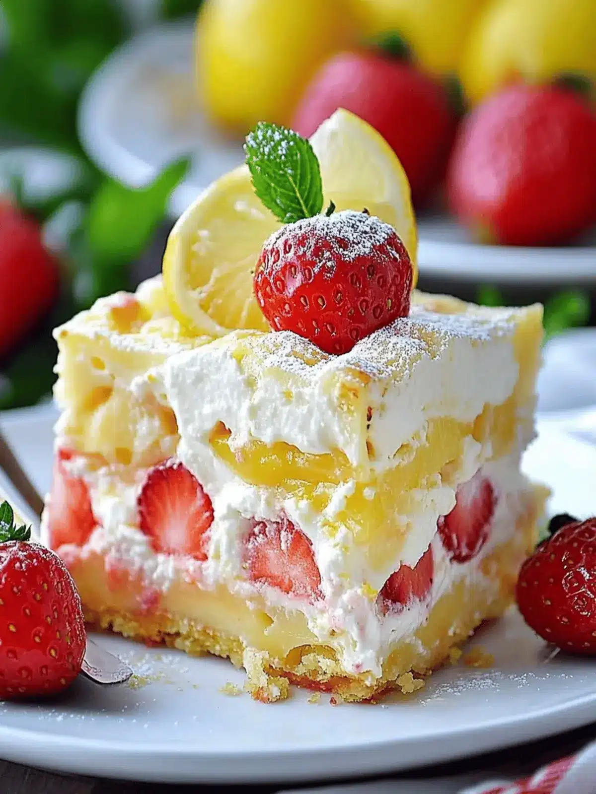 Refreshing Strawberry Lemonade Lasagna to Brighten Your Summer 2 Strawberry Lemonade Lasagna