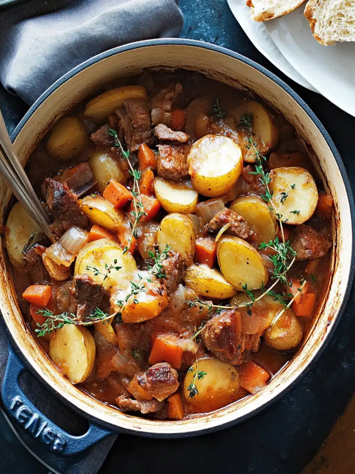 Slow Cooked Vegetable And Lamb Casserole
