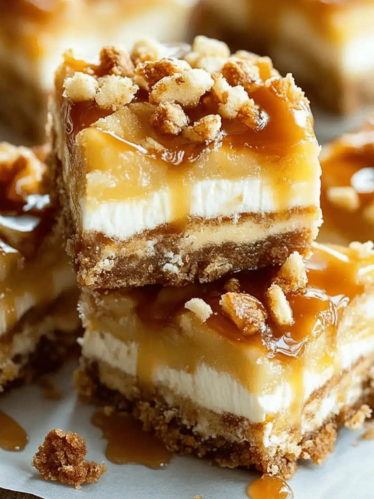 Caramel Apple Cheesecake Bars Recipe for Cozy Fall Gatherings 4 Caramel Apple Cheesecake Bars Recipe