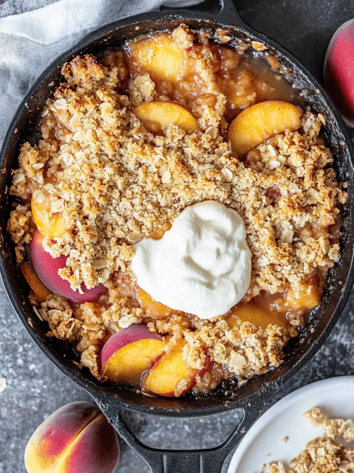 Irresistible Easy Peach Crisp Recipe Crispy & Juicy Delight 2 Easy Peach Crisp Recipe (Crispy & Juicy)
