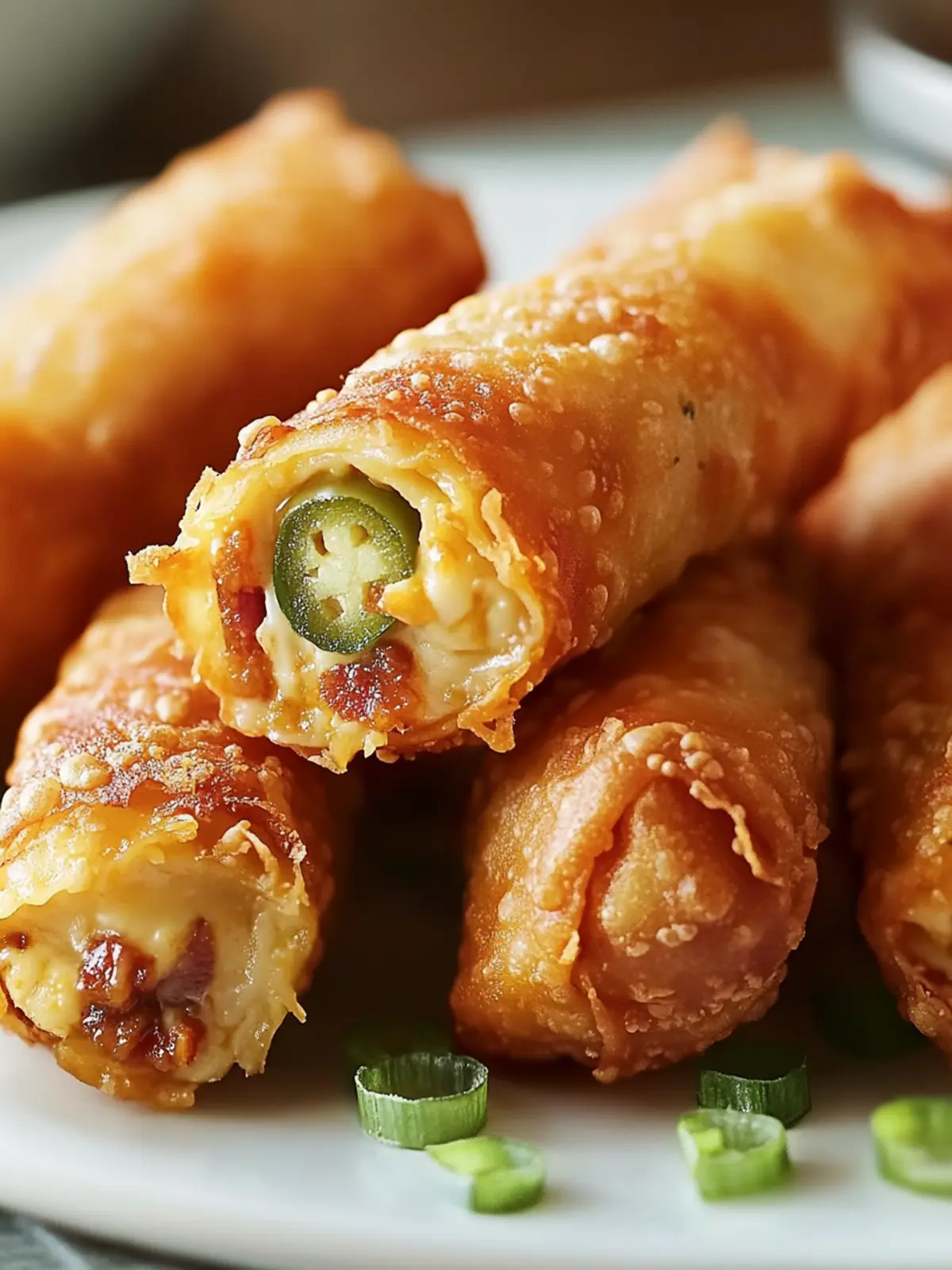 Mini Jalapeno Popper Egg Rolls