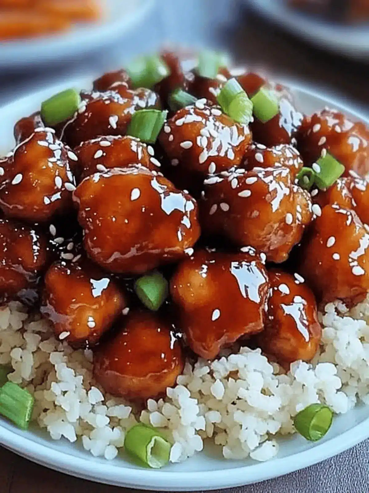 Crispy Chinese Honey Garlic Chicken