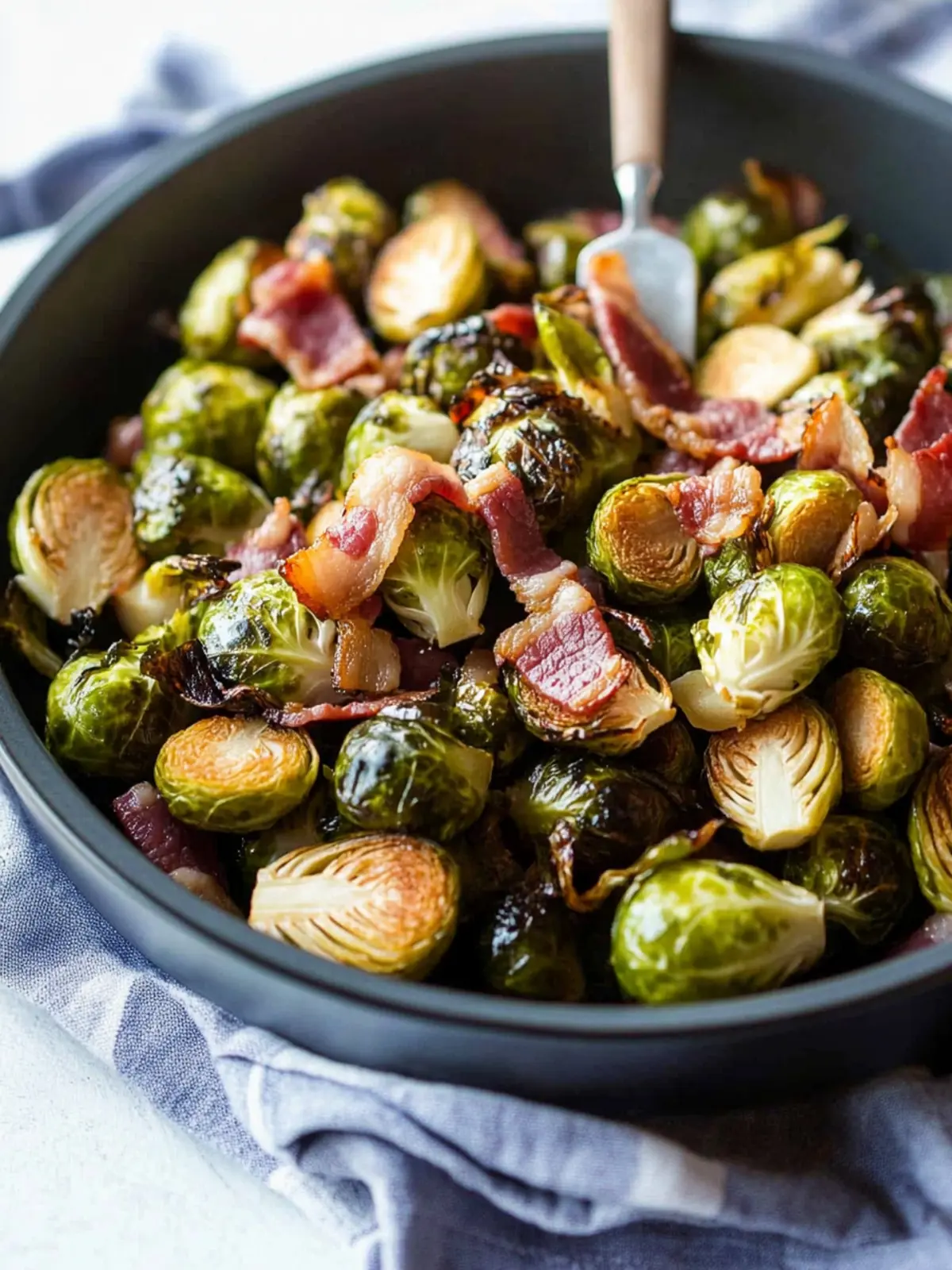 Savory Roasted Brussels Sprouts with Bacon for Happy Taste Buds 4 Roasted Brussels Sprouts with Bacon