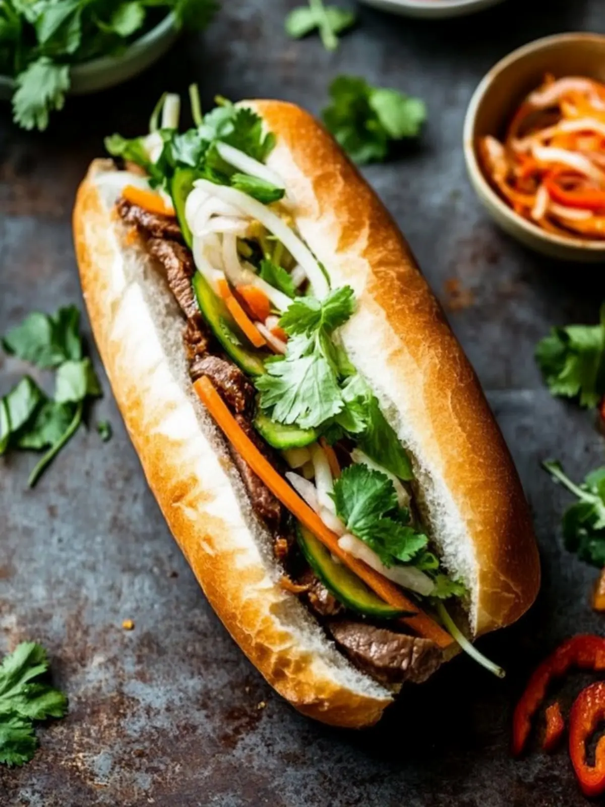 Savory Lemongrass Beef Banh Mi: Your DIY Sandwich Delight 4 Lemongrass Beef Banh Mi
