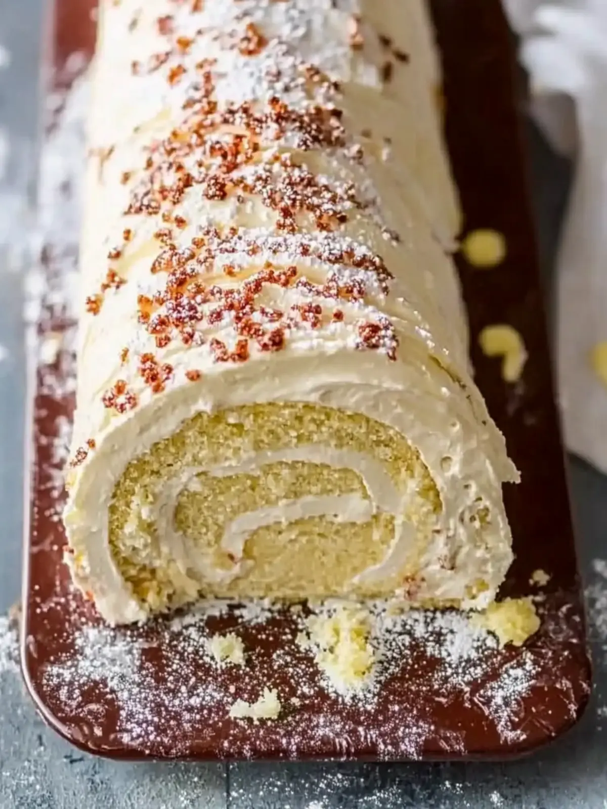 Indulge in White Chocolate Roulade with Baileys Bliss 2 White chocolate roulade with Baileys