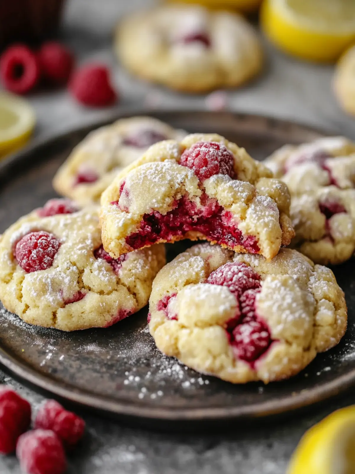 Lemon Raspberry Cookies