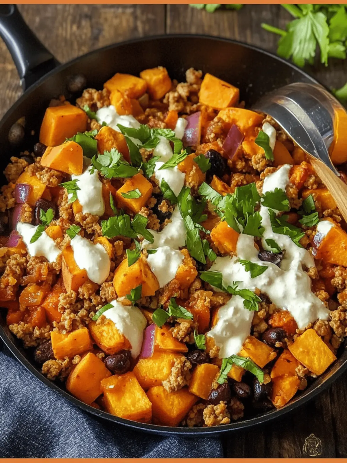 Ground Turkey and Sweet Potato Skillet Quick One-Pan Delight 3 Ground Turkey and Sweet Potato Skillet Easy One-Pan Dinner