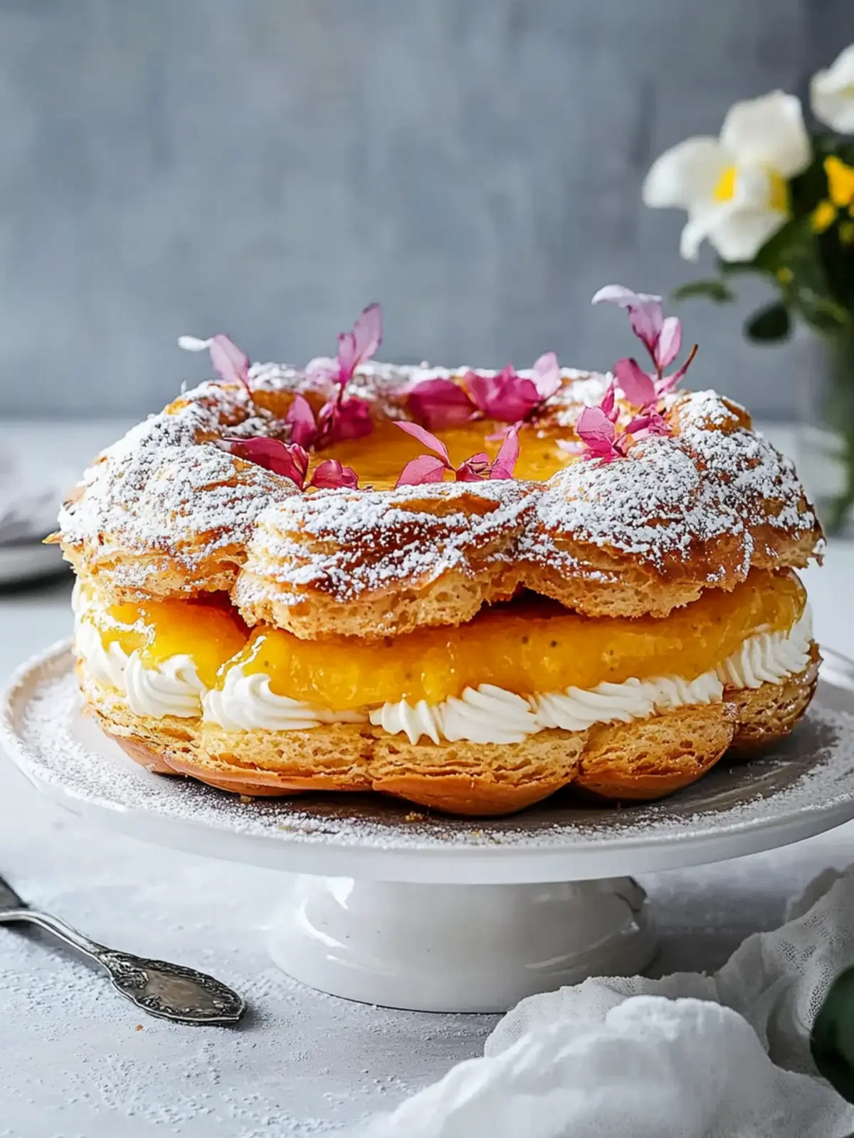 Decadent Paris Brest with Passionfruit Curd Delight 4 Paris Brest With Passionfruit Curd