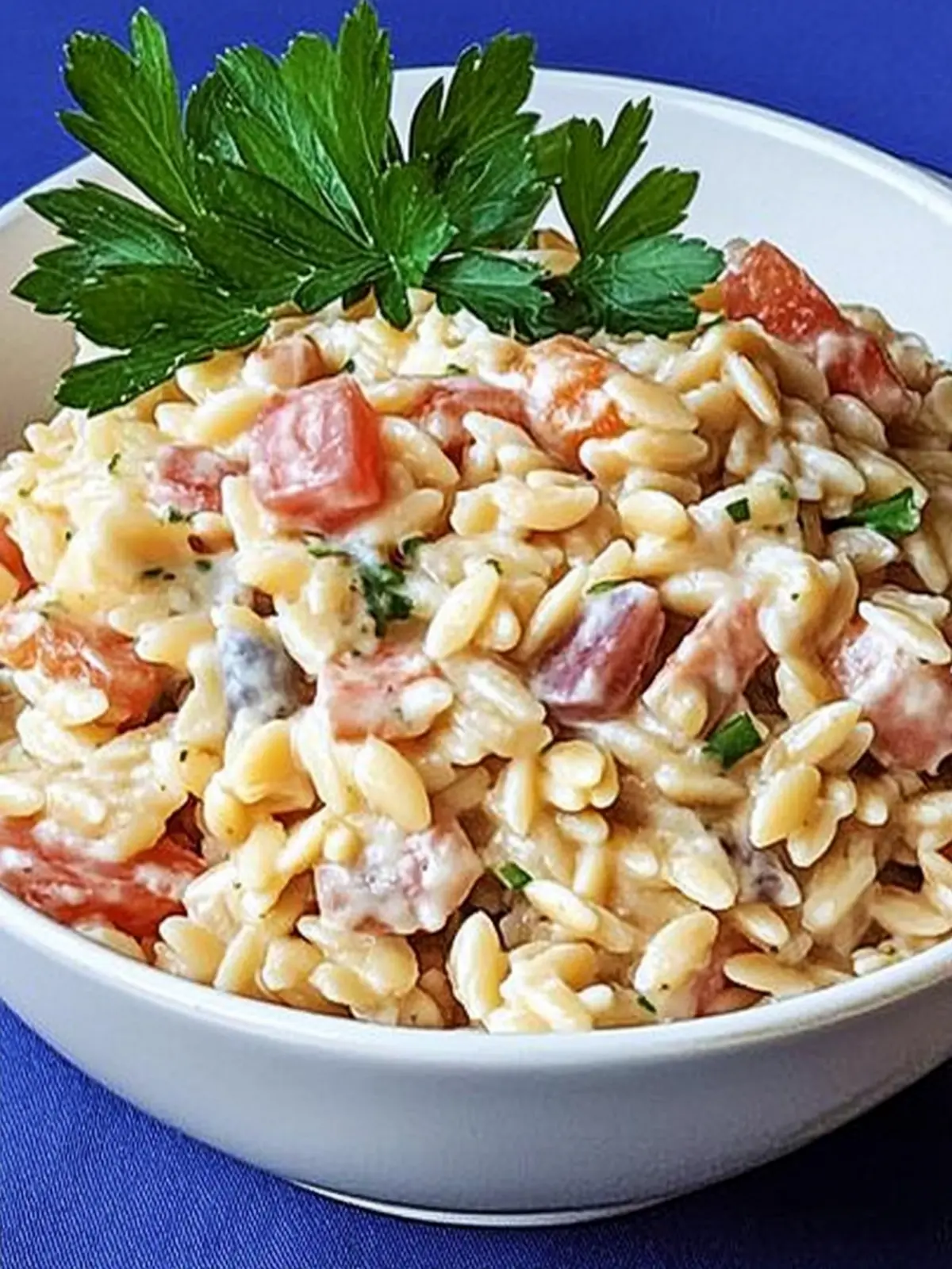 Easy orzo pasta salad