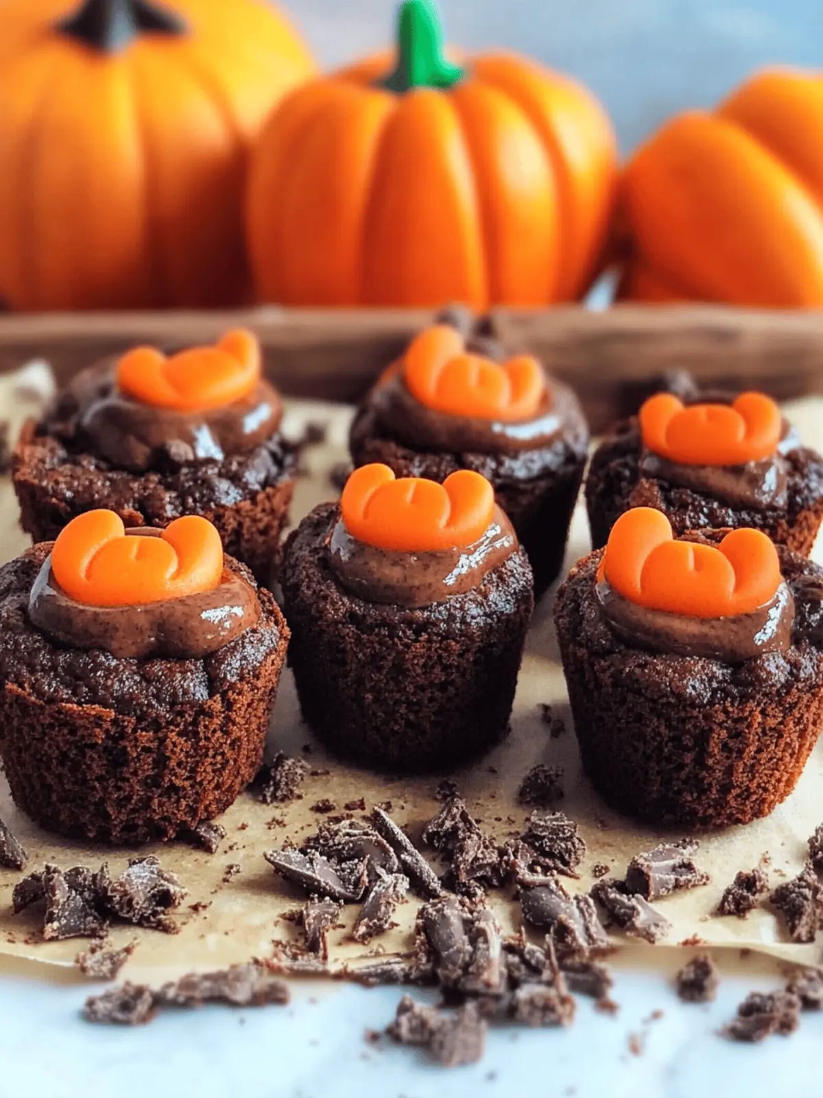 Pumpkin Patch Brownie Bites